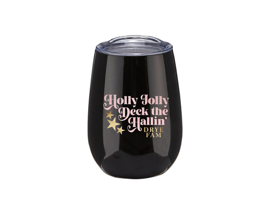 Holiday Wine Tumbler